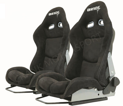 Bride Seat Stradia Japan, Black Fiberglass Alcantara XL - ADR Approved