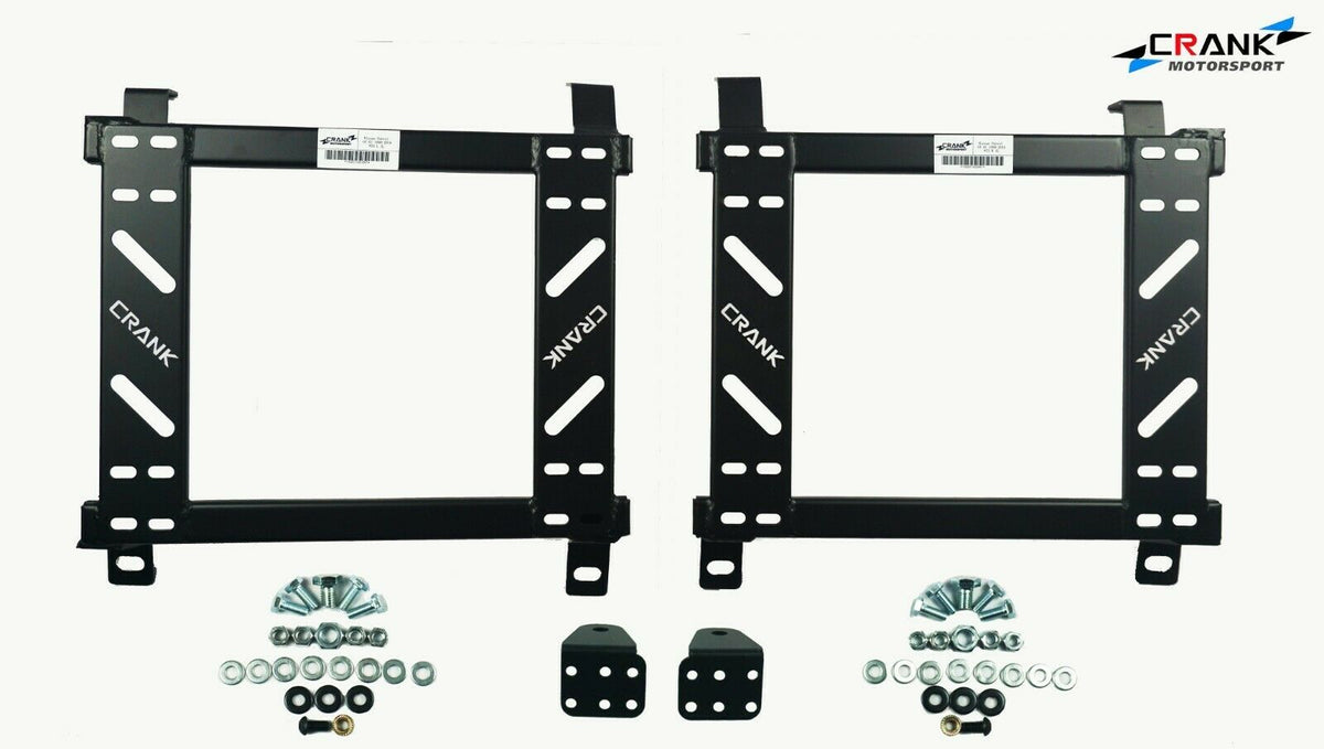 2x Crank Motorsport Nissan GU Patrol Seat Adapter Rails – Suit BRIDE RECARO SPARCO – Heavy Duty Seat Mount Brackets