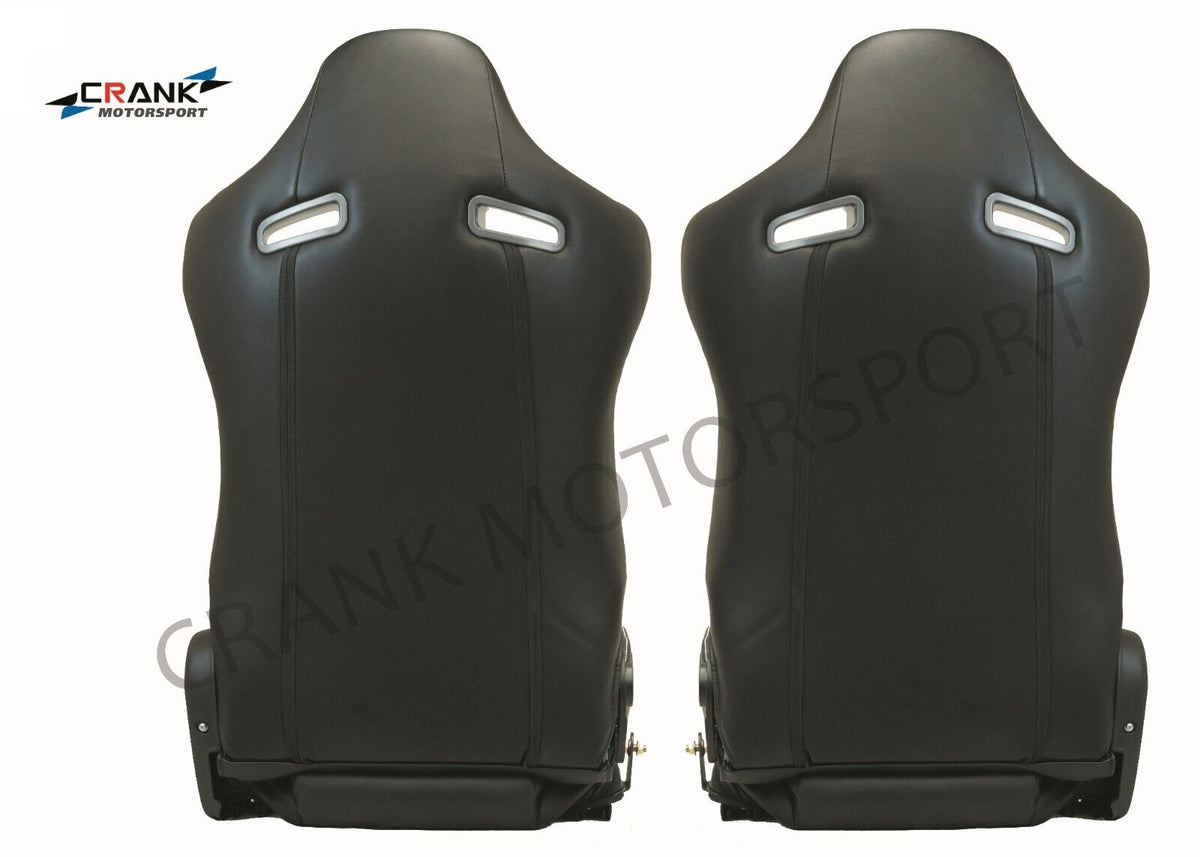 2x Crank Motorsport Nissan Skyline R34 GTR Mspec Leather Style Seats – ADR Approved