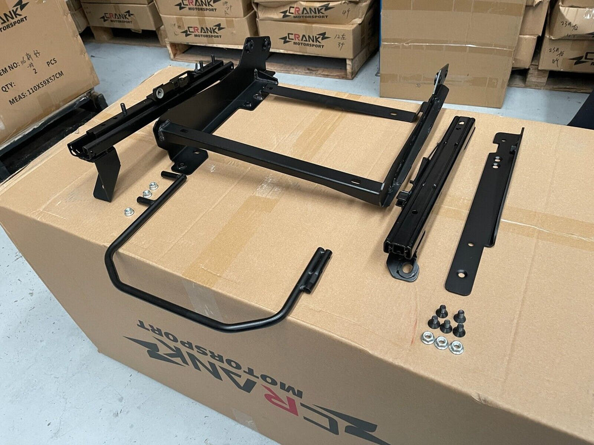 2x Crank Motorsport R35 GTR Pair Superlow Seat Rails – Recaro CS / Nismo Compatible
