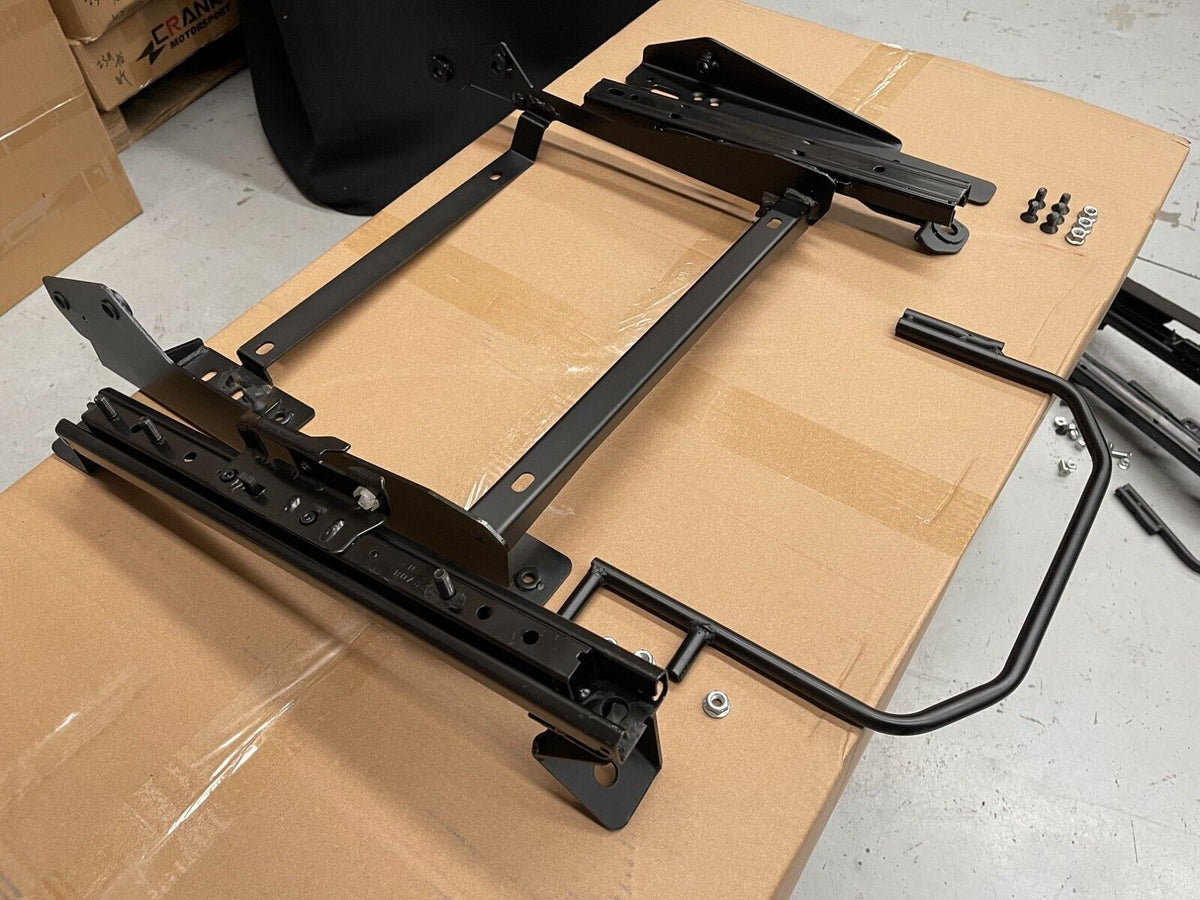 2x Crank Motorsport R35 GTR Pair Superlow Seat Rails – Recaro CS / Nismo Compatible
