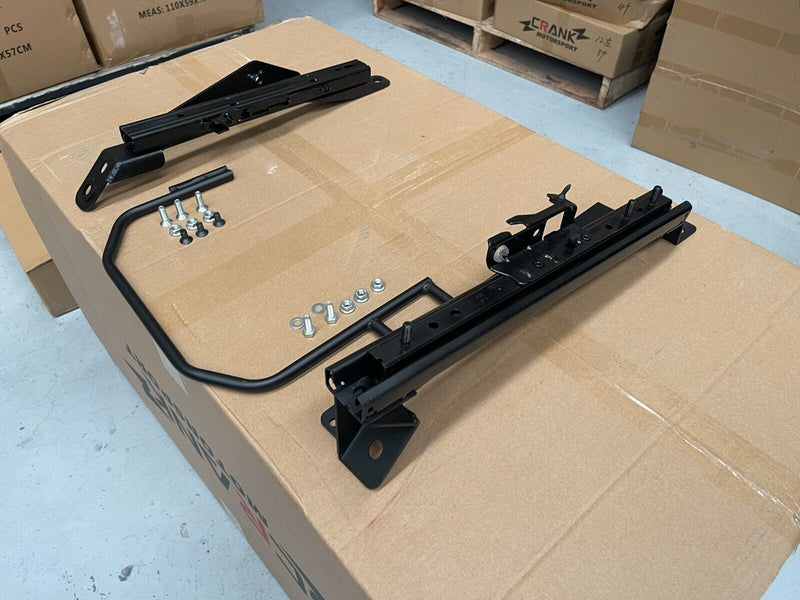 2x Crank Motorsport R35 GTR Pair Superlow Seat Rails – Recaro CS / Nismo Compatible