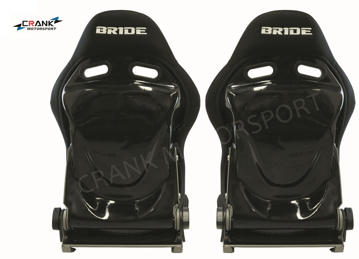 2x Bride Stradia Black Fiberglass Recliner Seats – ADR Approved