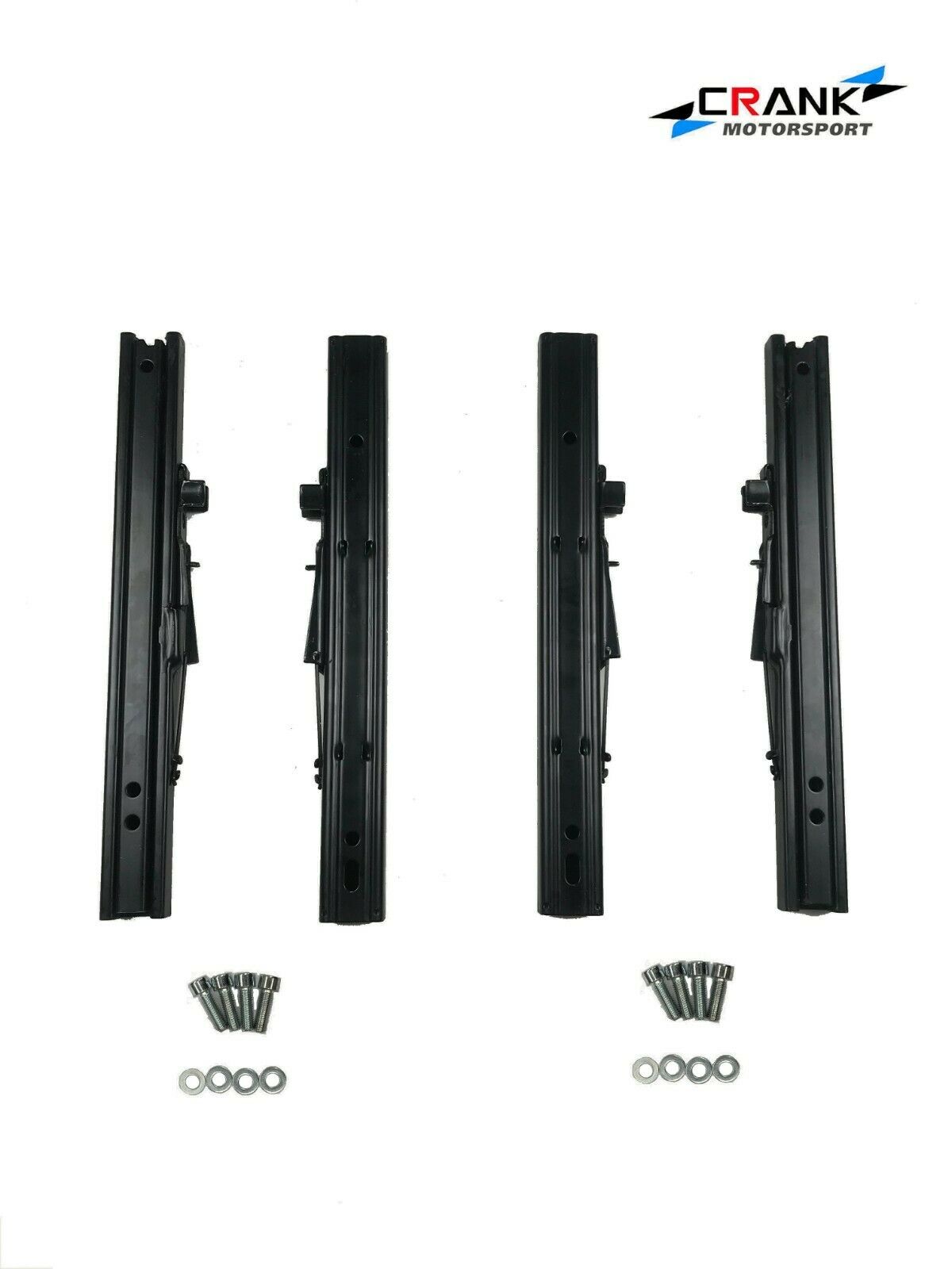 2x Crank Motorsport Mitsubishi Lancer Evolution 4–6 Seat Adapter Rail – BRIDE / RECARO / SPARCO Compatible
