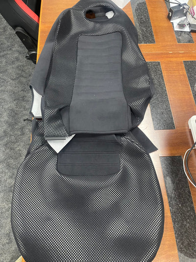 1x Crank Motorsport Nissan Skyline R32-R33 GTR Vspec II Style Black Front Seat Replacement Skin