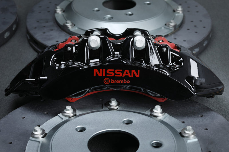 Crank Motorsport R35 GTR Carbon Ceramic Brake Conversion Kit – Nissan Skyline R32-R34 – Black Calipers with Black Hat