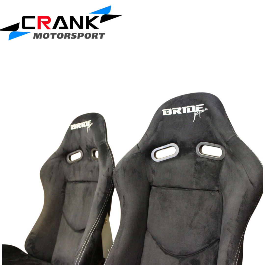 Bride Seat Stradia Japan, Black Fiberglass Alcantara XL - ADR Approved