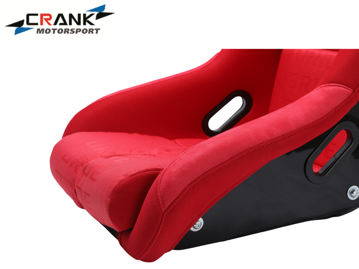 2x Bride VIOS II Style Fixed Back Racing Seats – Red Fibreglass Low Max