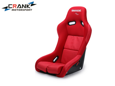 2x Bride VIOS II Style Fixed Back Racing Seats – Red Fibreglass Low Max
