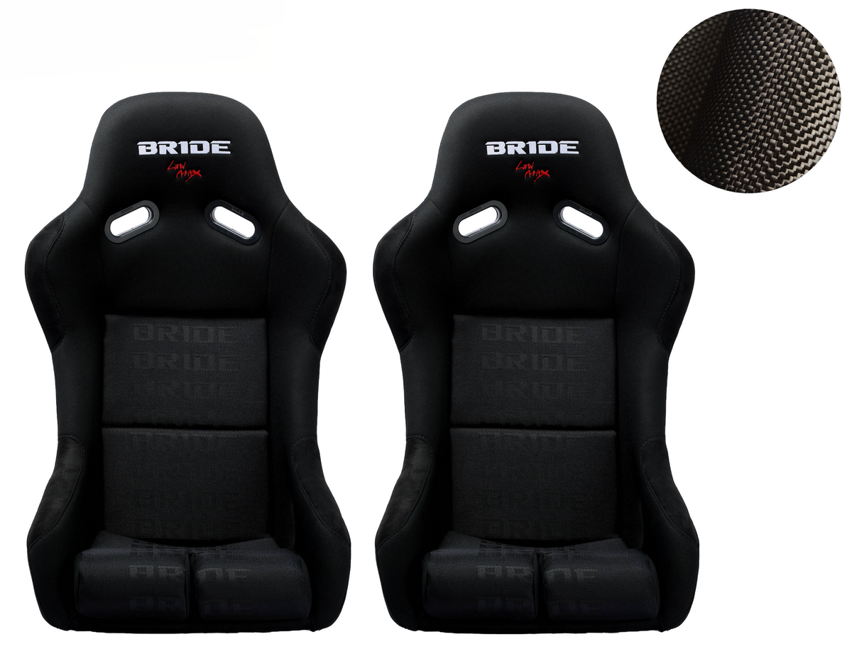 2x Crank Motorsport Bride VIOS II Fixed Back Fibreglass Racing Seat – Grey or Full Black